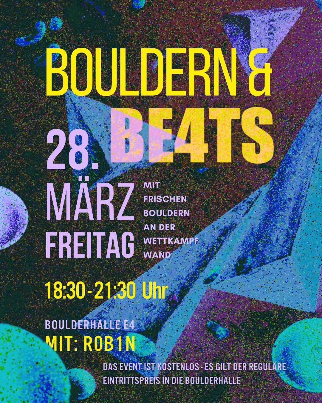 Bouldern & BE4TS Boulderhalle E4 Nürnberg